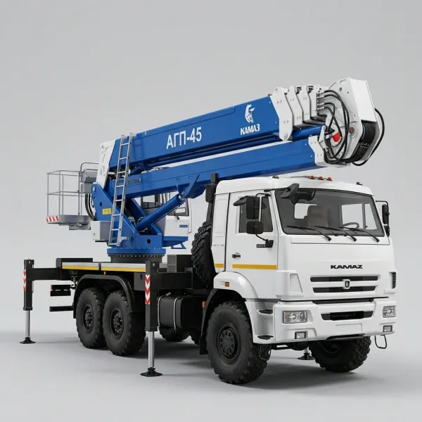 Автовышка телескопическая 45 м (КАМАЗ)